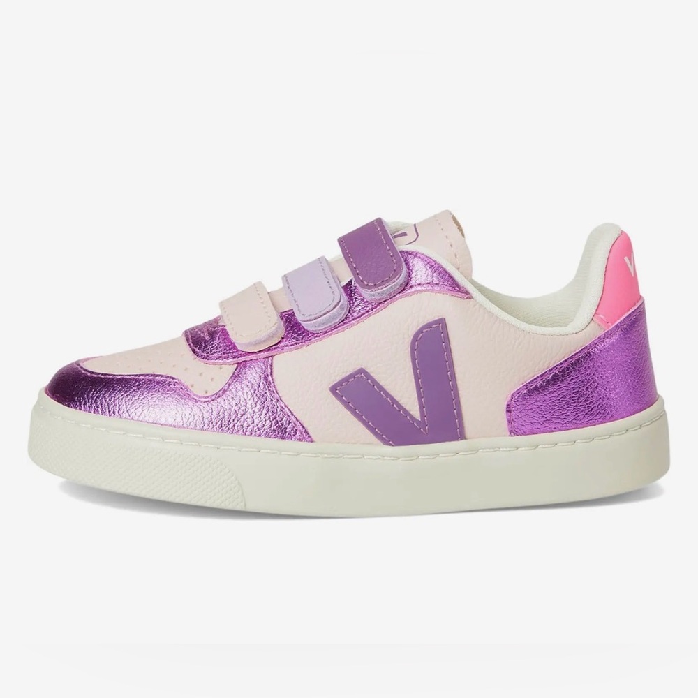 GUC Veja Kids V-10 Chromefree Kid Sneakers in Petale/Multicolor cosmos Sz 12.5